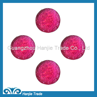 Customized Clothes Decorative Resin Beads with Holes Flat Back Gems