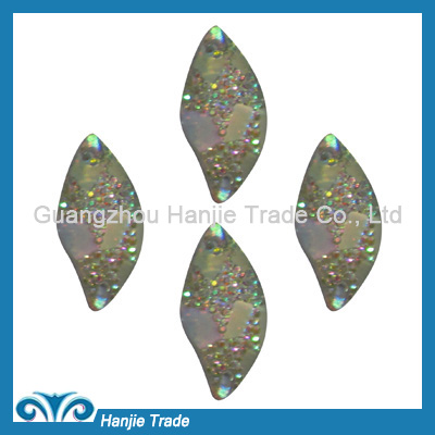 FlatBack Charms Sew-on Oval Acrylic Stones For Decoration