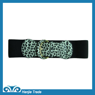 Hot Sale Fashion Leopard Style Elastic Belts for Women