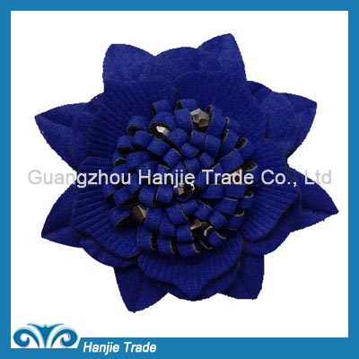 Glamorous handcrafted fabric flower for clothing and shoe clip