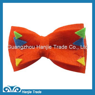 Cute orange handmade bow for shoe and gift