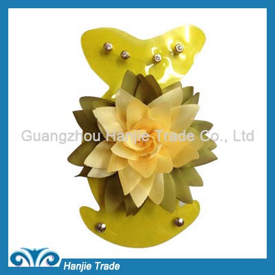 Hot sale decorative fabric flower accessories for garment and shoe