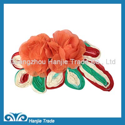 New style fabric flower brooches and shoe accessories