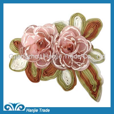 Wholesale decorative fabric flowers for headbands and shoe