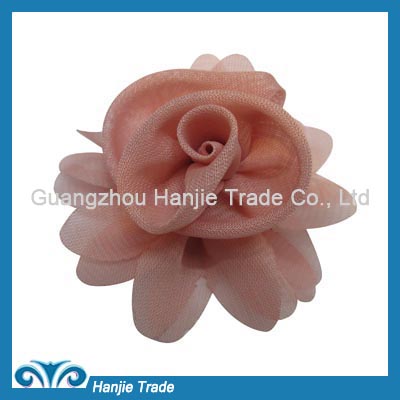 Hot sale handmade chiffon flower for shoe decoration and accessories