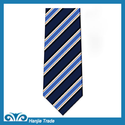 Customized Silk Brand Striped Necktie For Men