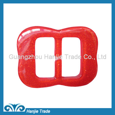 Wholesale red tie plastic garment buckle