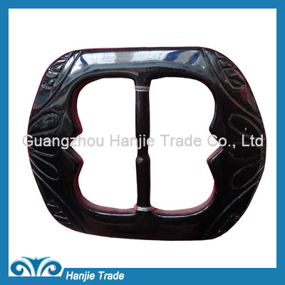 Wholesale fashion black plastic belt buckle parts