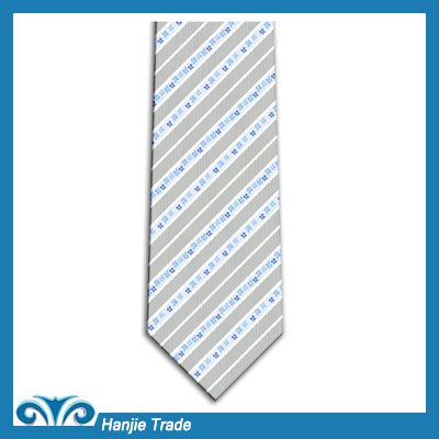 Men's Silk Striped Pleated Necktie