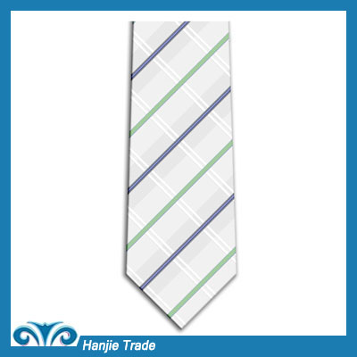 Mens Striped Silk Jacquard Tie