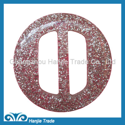 Wholesale silver round plastic chair sash buckle