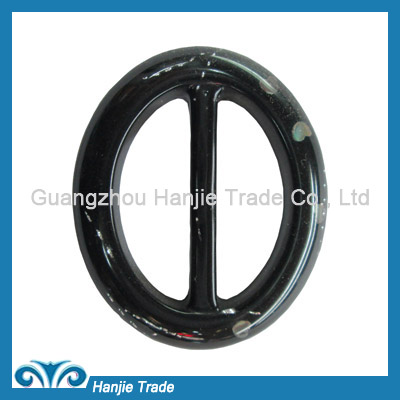 Wholesale black elliptical plastic buckles for dresses
