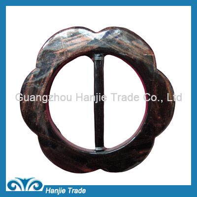 Wholesale printed round plastic belt buckle