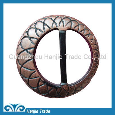 Fashion style round plastic buckles for belts
