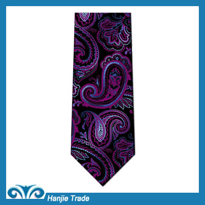 2014 Stylish Silk Paisley Jacquard Tie For Men