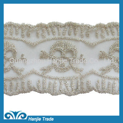 Wholesale Lace Embroidered Flower Net Lace Trim