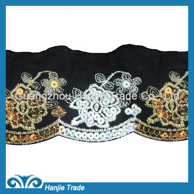 Top Sale  Lace Embroidered Lace Trim For Decoration