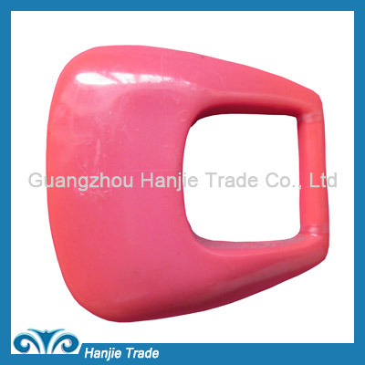 Wholesale fashion pink plastic D ring belt buckle