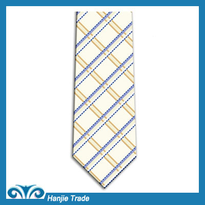 Latest Design Silk Grid Mens Neckties