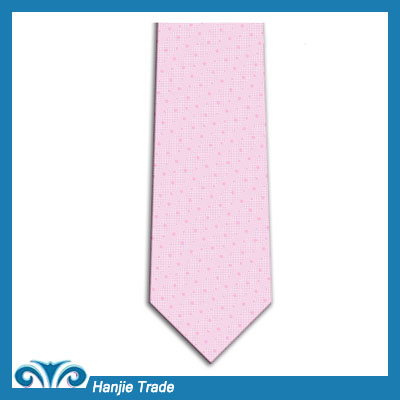 Hot Sale Pink Silk Spot Ties For Men