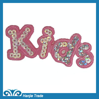 Fashionable Embroideried Sequin Iron On Patch For Garment