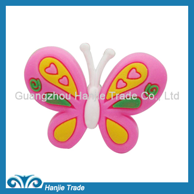 Wholesale butterfly PVC shoe charm