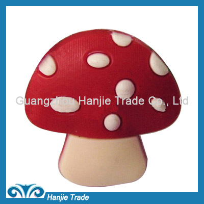 Wholesale mushroom PVC charms for sandal