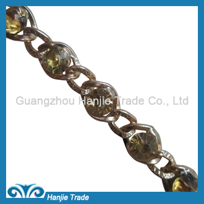Delicate Chain With Rhinestone Decoration For Bags